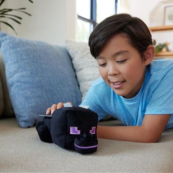 Minecraft Ender Dragon Plush Toy Black Purple Unisex - Picture 2 of 11